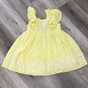 Pumpkin Patch Yellow Floral Kids Dress